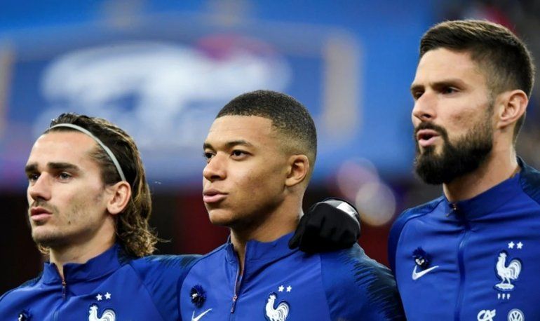 Griezmann, Mbappé y Giroud. Griezmann, Mbappé y Giroud.