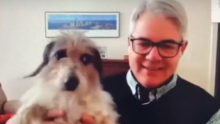 Zoom: profesor es viral por mostrar sus perros en clase