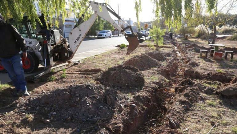 En Terrazas del Neuquén avanzan en las obras para el nuevo parque