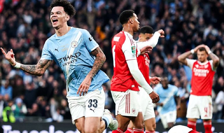 Otra final perdida por el Arsenal: Manchester City le ganó la Copa de la Liga