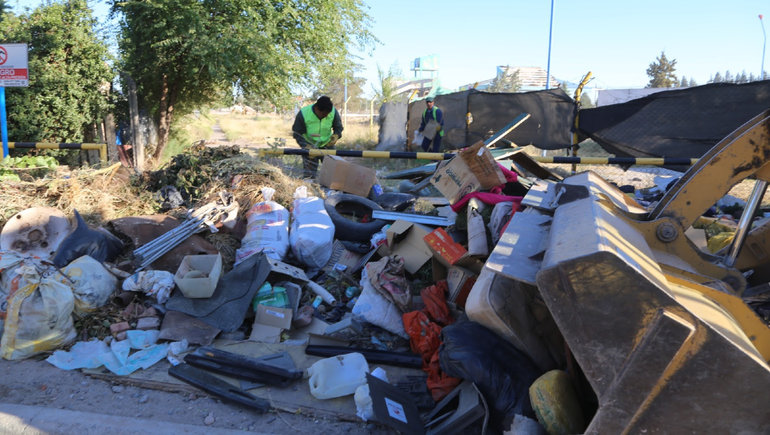 Retiran los residuos pesados en Ciudad Industrial