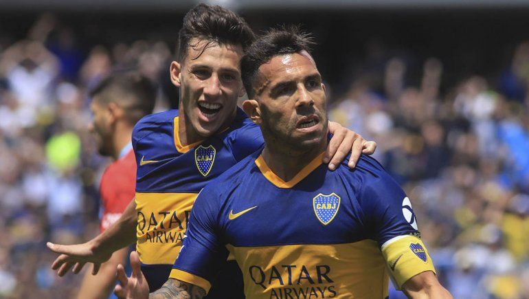 Goleada de Boca: partidazo de Tevez y Fabra e insultos para Angelici