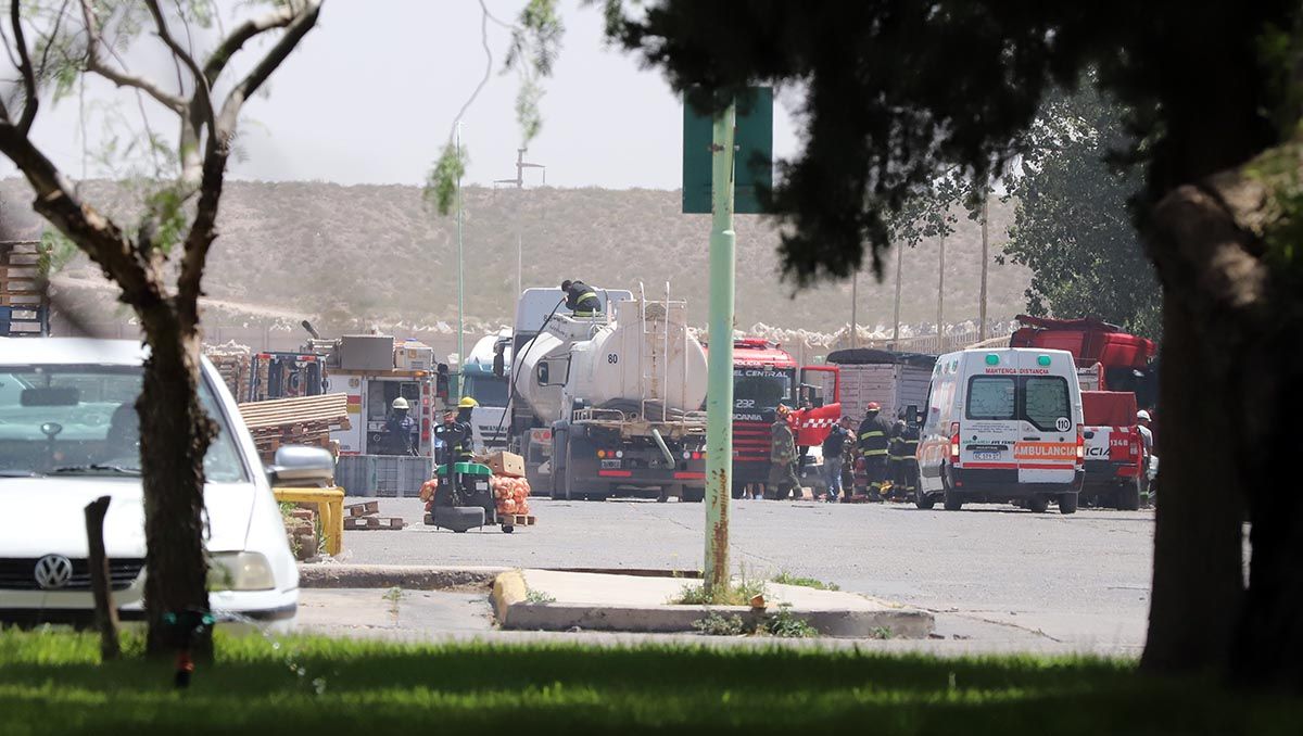 Impactante incendio y gran cantidad de humo negro en el Mercado Concentrador de Neuquén