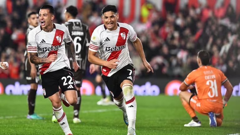 Maxi Salas debutó con la camiseta de River