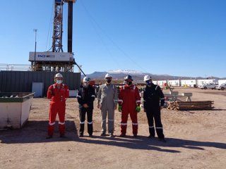 El equipo que participó de la inspección en Lindero Atravesado está formado por referentes de los ministerios de Energía y de Salud de Neuquén.