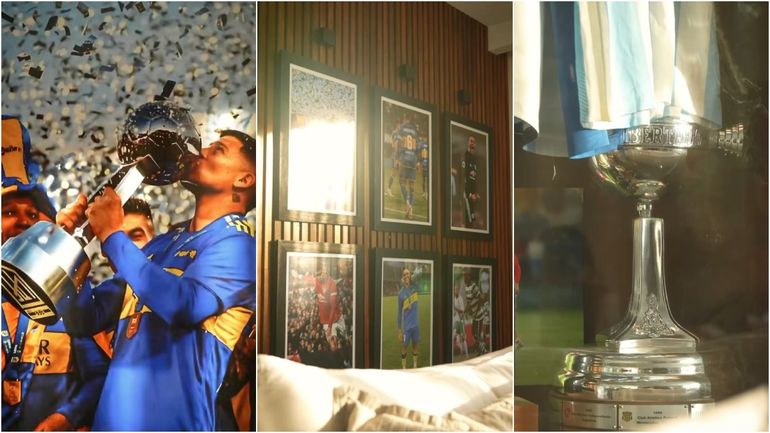 Algunos de los tesoros que Marcos Rojo tiene en su casa Algunos de los tesoros que Marcos Rojo tiene en su casa