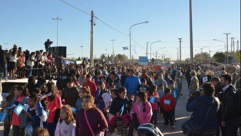 El parque del Oeste se vio colmado por la fecha patria.&nbsp;