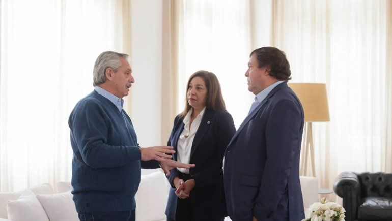 El Presidente recibió a Arabela Carreras y Alberto Weretilneck