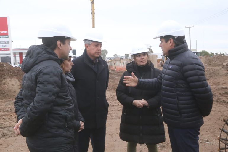 Gaido supervisó los trabajos