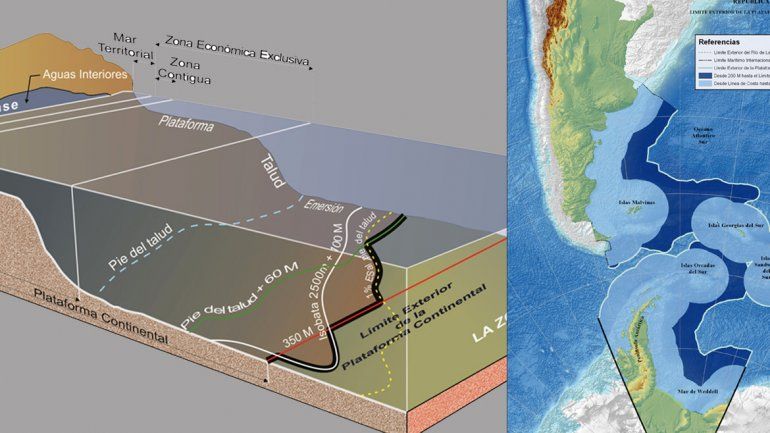 Así es la nueva Argentina tras la extensión de la plataforma marítima