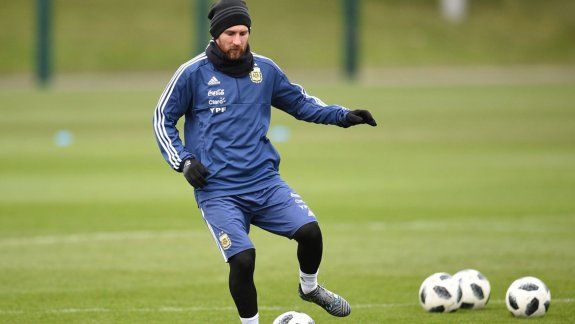 El golazo de Lio Messi en la práctica de la Selección 
