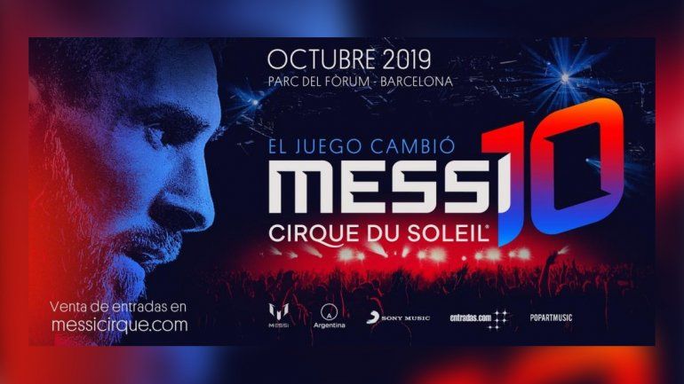 Se conoció cuándo debutará el show Messi 10 del Cirque du Solei