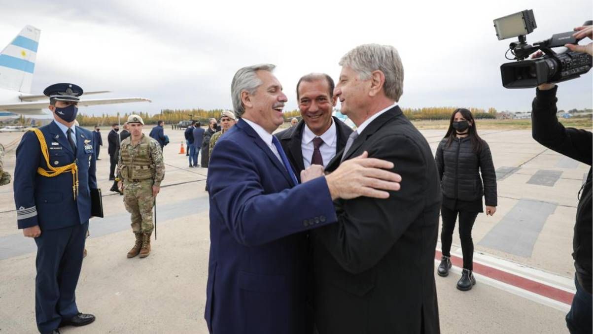 Gutiérrez recibió a Alberto Fernández en Neuquén