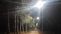 parque norte: colocan luminarias con un sistema antirobo