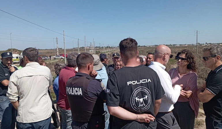 Operativo de reconstrucción del hecho en General Cerri. Operativo de reconstrucción del hecho en General Cerri.