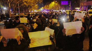 Histórica protesta en China en repudio a las excesivas restricciones anticovid