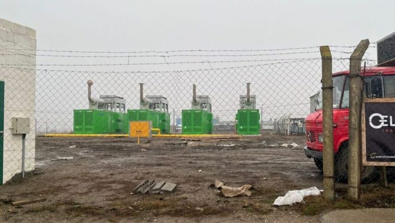 Generadores de una granja de criptomonedas en Río Grande