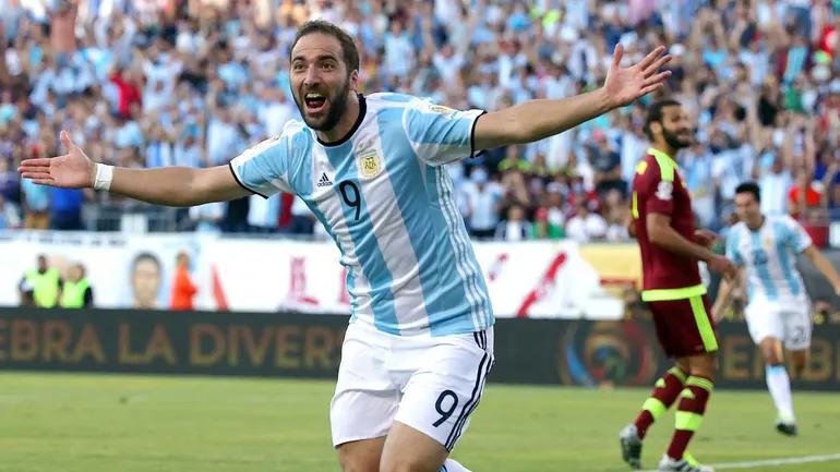 Gonzalo Higuaín es el séptimo máximo goleador de la historia de la Selección Argentina.