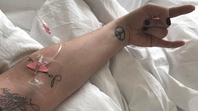 La fuerte postal que compartió la cantante en Instagram.