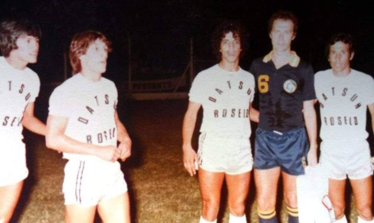 Beckenbauer en la cancha de Cipolletti.