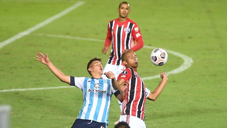 Racing empató de local con San Pablo por la Copa