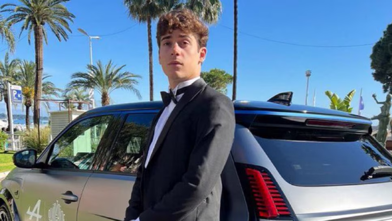 Franco Colapinto estuvo en Cannes