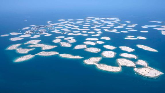 Una vista general de las islas artificiales del complejo The World.&nbsp;