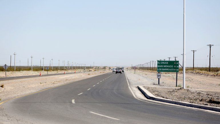 Obra en la Ruta 51.
