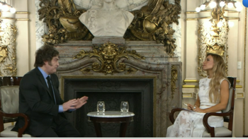 Javier Milei brindó una entrevista a Mariana Brey para Telefe