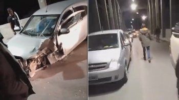 Accidente en el puente carretero. Accidente en el puente carretero.