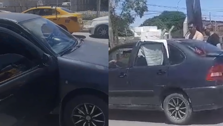 Los taxistas cazaron un chofer ilegal: la conductora ofrecía viajes sin seguro y con sus tres hijos a bordo