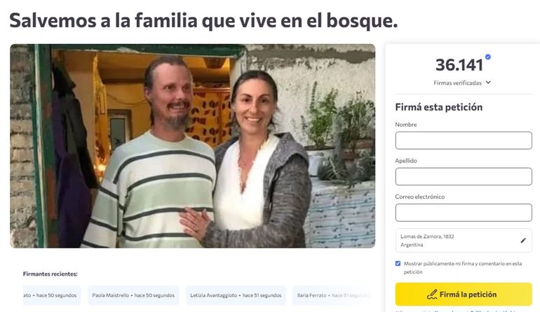 La situación generó una campaña de apoyo hacia el matrimonio en la web, donde reunieron más de 30.000 firmas. La situación generó una campaña de apoyo hacia el matrimonio en la web, donde reunieron más de 30.000 firmas.