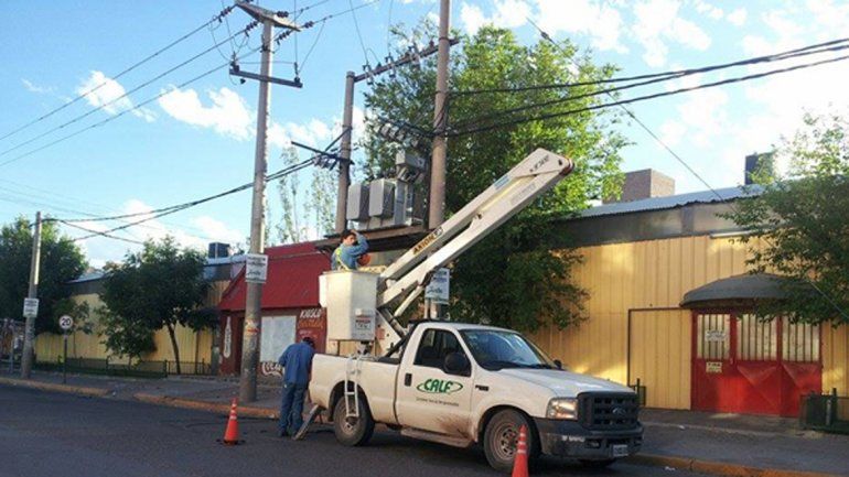 Calf realizará cortes de luz mañana y el miércoles en algunos barrios
