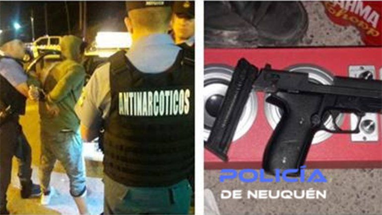Iba en un taxi con una pistola cargada y terminó detenido