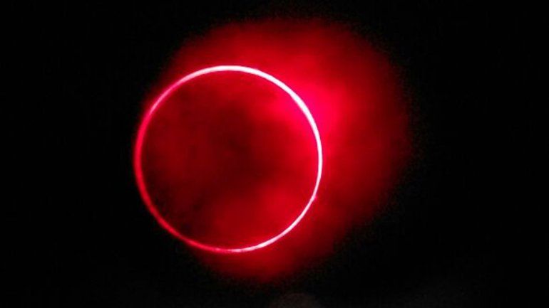 Durante el eclipse