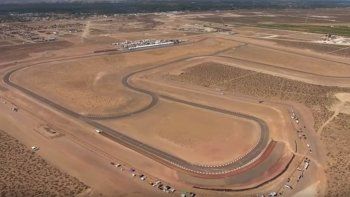 mira desde el aire como esta listo el circuito de centenario