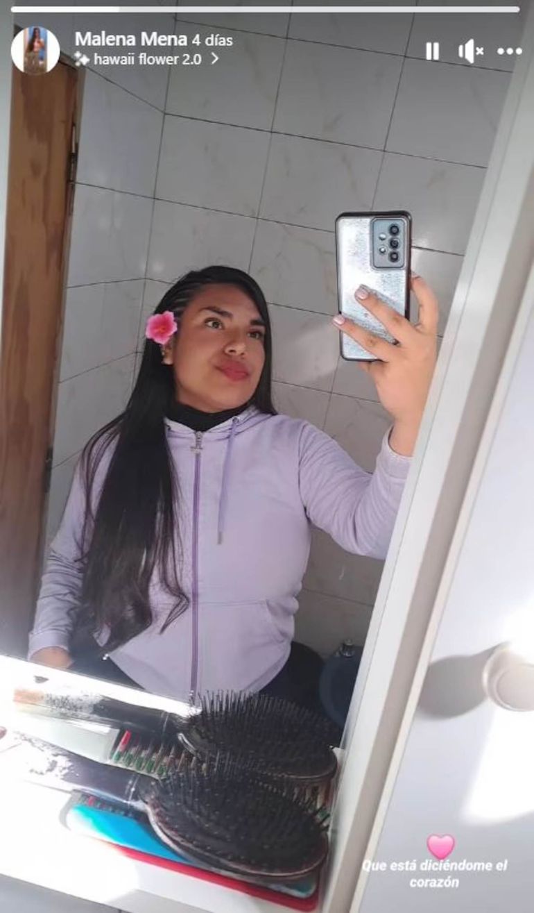 El último posteo en redes sociales de Malena Mena, hallada muerta en su departamento de Santiago del Estero. El último posteo en redes sociales de Malena Mena, hallada muerta en su departamento de Santiago del Estero.