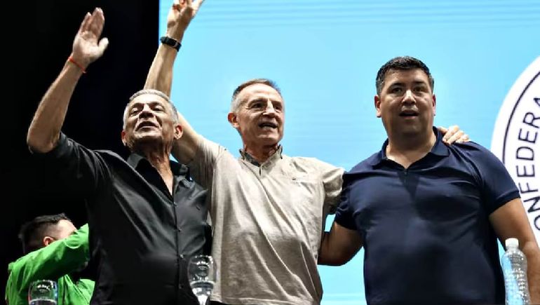 Octavio Arguello, Jorge Sola y Cristian Jerónimo, nuevos titulares de la CGT. Octavio Arguello, Jorge Sola y Cristian Jerónimo, nuevos titulares de la CGT.