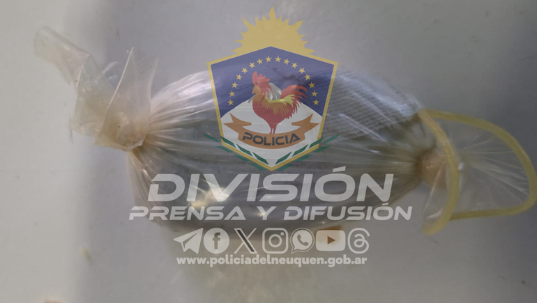 La mujer se retiró voluntariamente de la Unidad luego de ser descubierta con la droga.