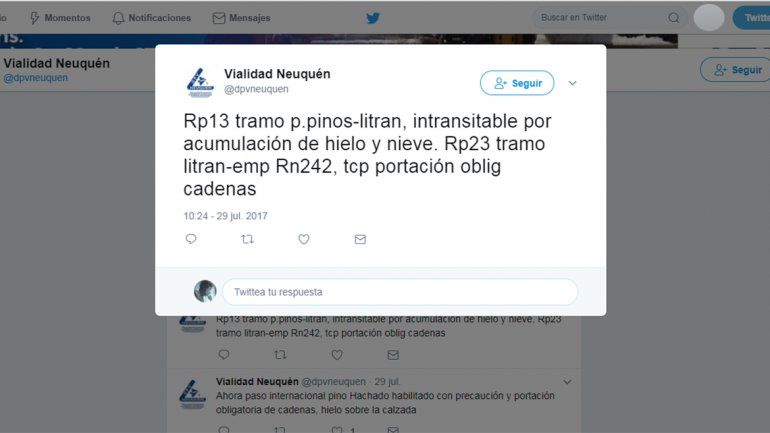 Rescate en la Ruta 23: para Vialidad Provincial el camino estaba transitable