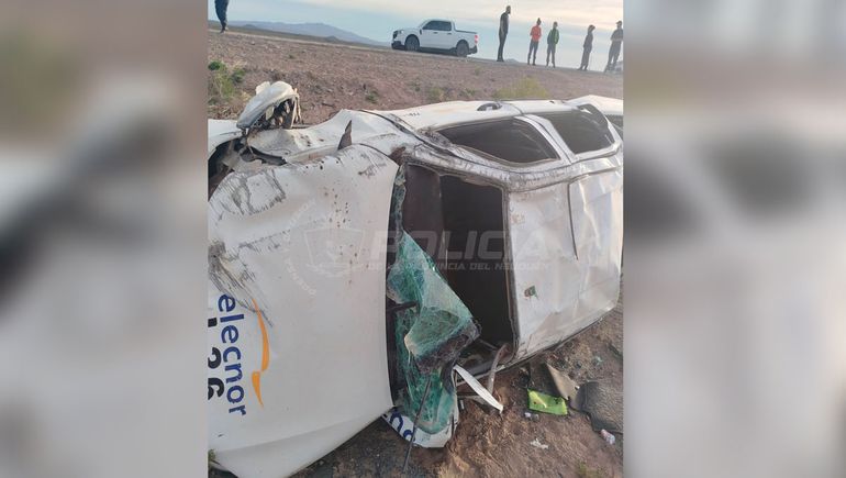 Tremendo accidente de tránsito cerca de Rincón de los Sauces.
