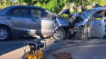 El choque fue frontal y provocó una víctima fatal. El choque fue frontal y provocó una víctima fatal.