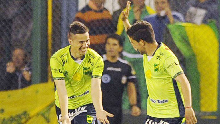 El festejo del gol de Defensa