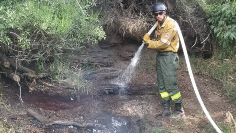 Advierten que los arroyos de Chubut están contaminados con cenizas.
