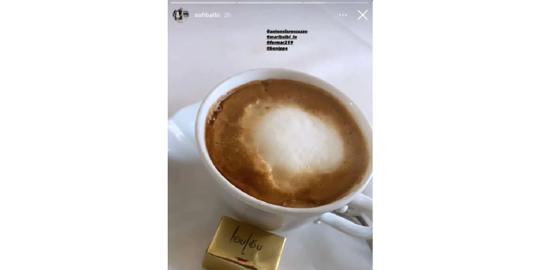 El café donde ambas se reencontraron.