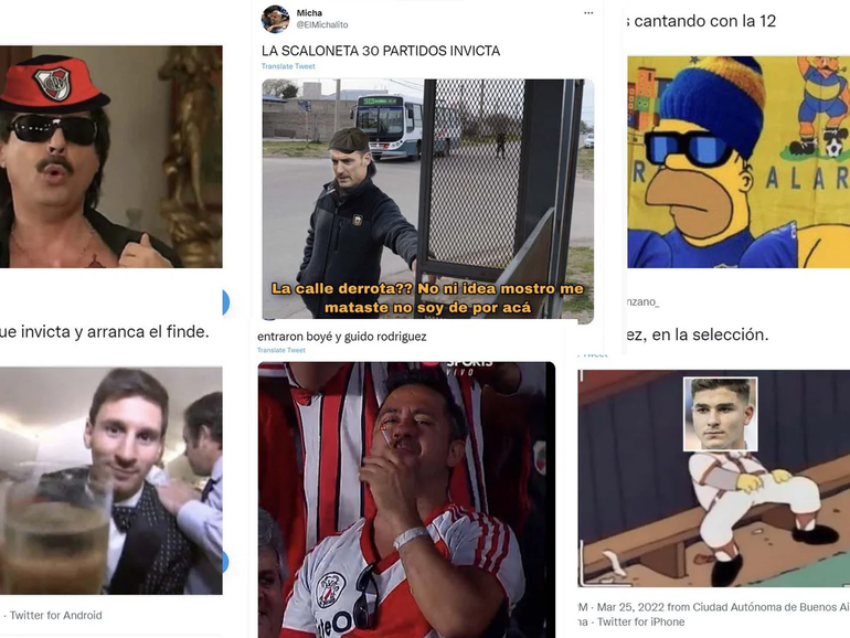 Vignolo, Boyé, Benedetto, la 12: los memes top de selección