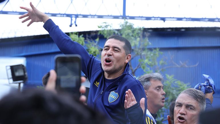 Juan Román Riquelme no dialoga con la prensa desde su victoria en las elecciones.