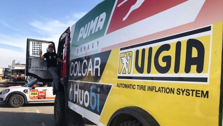 Silva mostró como es el camión con el que correrá el Dakar 2022