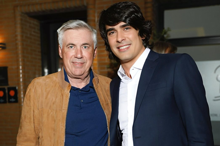 Ancelotti con Fernandes Ancelotti con Fernandes