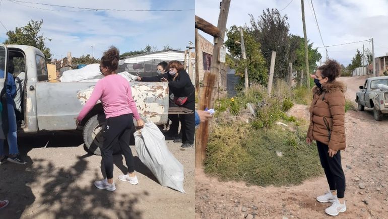 Asisten con ropa y leña a mujeres en situación de vulnerabilidad social